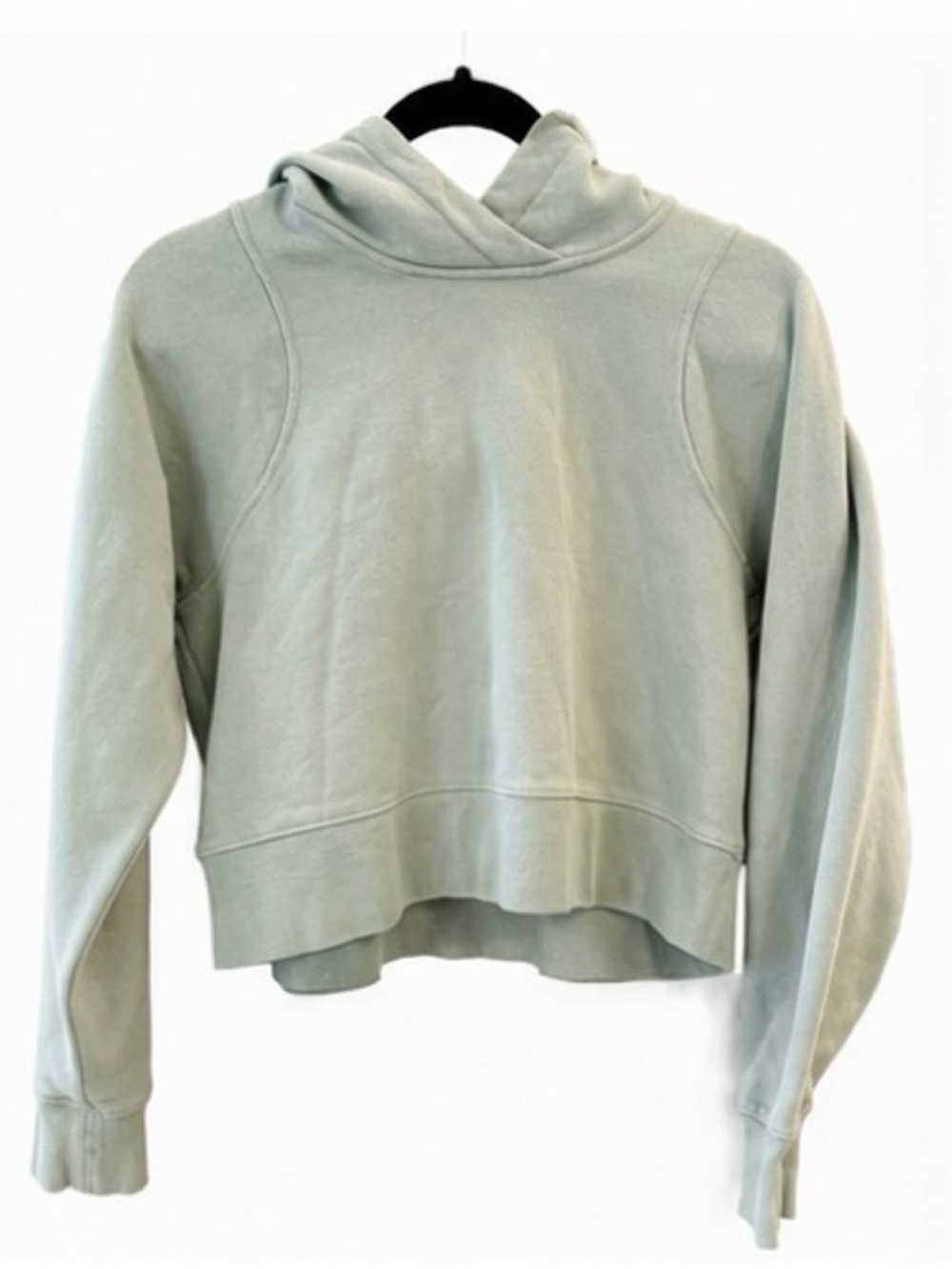 Lululemon Scuba Oversized Cropped Hoodie size 6 Sage Green